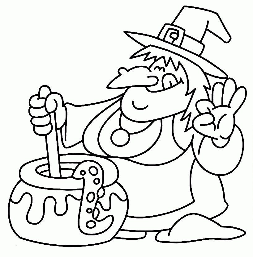 Plansa de colorat cu Halloween 69 129